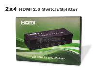 HDMI Splitter / Switch 2x4 ( เข้า2 ออก4 จอ ) HDMI 2.0 Support 3D 4K สปริตเตอร์ / สวิทช์