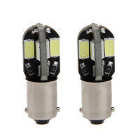 1คู่ DC 12V BA9S H6W 5630 8 SMD สัญญาณเลี้ยว LED หลอดไฟสีขาวสำหรับรถยนต์