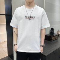 The new summer mens short sleeve T-shirt young male half sleeve cotton clothing menswear ins popular logo on male body; a loose summe --ntx230801☾✘