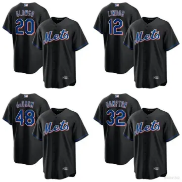 Nike New York Mets MLB Hockey Jersey NY Vintage Black Adult Men’s XL