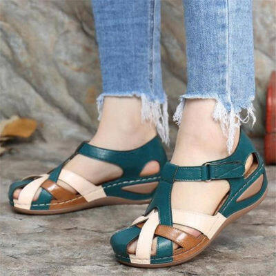 New Women Sandals Comfortable Flat Sandals Soft Stitching Ladies Sandals Women Open Toe Beach Shoes Woman Footwear