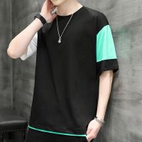 Short sleeve T-shirt male 2023 summer new cotton paragraph 5 minutes of leisure half sleeve thin shirt ice silk on the mens clothes --ntx230801✵