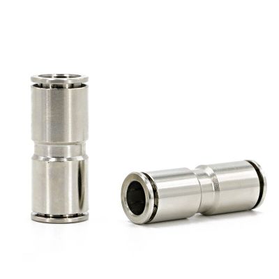 304 Stainless Steel Pneumatic Hose Fitting PU 4/6/8/10/12mm Air Tube Connector 1/8 1/4 3/8 1/2 BSP Quick Release Pipe Fittings Pipe Fittings Accessori