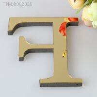 ♦✟ 20CM 3D Mirror Letters Wall Stickers For Home Decor Black/Gold/Silver Decal Acrylic Alphabet English Letter Art Mural Decoration