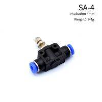 LJLJ-Air Flow Speed Control Valve Tube Water Hose Pneumatic Push In Fittings Throttle Valve Sa 4-12mm