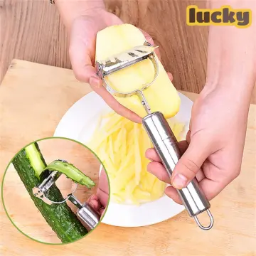 1pc Stainless Steel Fruit Peeler, Simple Color, Ideal For Peeling Apples  And Potatoes, Kitchen Vegetable And Fruit Peeler, Potato Peeling Knife,  Home Use