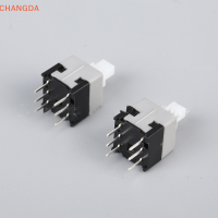 ?【Lowest price】CHANGDA 10pcs 8.5*8.5สวิตช์ล็อคแบบ non-Self-Lock/Self-Lock SWITCH/Unlock PUSH สัมผัส Power Micro Switch SWITCH