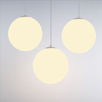 Modern Chandelier White Glass Simple Restaurant Bar Cafe Living Room Bedroom Bedside E27LED Lighting Decorative Chandelier