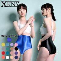 【TAKU Swimsuit】 XCKNY กางเกงกางเกงขาสั้นเคลือบเงามันเงาใหม่เซ็กซี่บิกินี่เอวสูงสุดๆถุงน่องเซ็กซี่ใส่ข้างนอกได้กางเกงชั้นในแวววาว