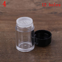 ?jiajia01? 1pcs 10ml ขวดเครื่องสำอางสีขาวเปล่า sifter Jar ภาชนะสกรูฝาแต่งหน้า