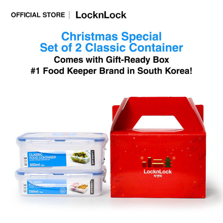 LocknLock 2023 Christmas Classic Set with Box Lazada PH