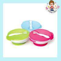 Kidsme Suction Bowl with Temperature Spoon Set ชุดชามสูญญากาศและช้อนป้อนอาหารแบบแสดงอุณหภูมิ