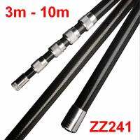 ZZ241ตกปลาสุทธิการจัดการขั้วโลกเท่านั้น Carbonfiber 3.0เมตร3เมตร4เมตร5เมตร6เมตร7เมตร8เมตร9เมตร10เมตรแสงแน่นที่มีประสิทธิภาพไม่มีสุทธิไม่มีมีดหรือลวดห่วง