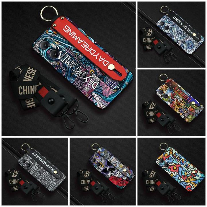 silicone-phone-holder-phone-case-for-infinix-x666-x666b-hot20-5g-soft-case-wristband-waterproof-soft-original-graffiti