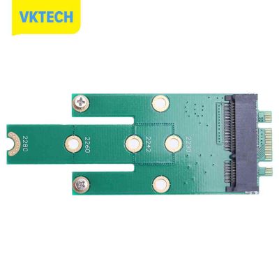 [Vktech] NGFF M.2 B + M คีย์เพื่อ MSATA Mini PCI-E SATA 3.0 SSD การ์ดแปลงชาย
