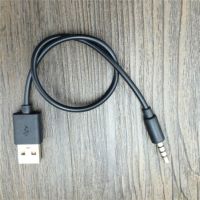 3.5mm Male AUX Audio Plug Jack to USB 2.0 Converter Cable Cord for Apple Ipod MP3 Audio Cable Line