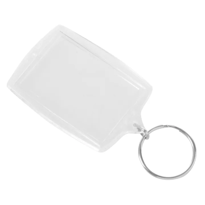 10pcs-transparent-blank-insert-photo-picture-frame-key-ring-split-keychain