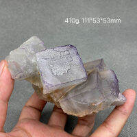 100 Natural Purple Stepped Fluorite Cluster ตัวอย่างแร่อัญมณีระดับหินและคริสตัล