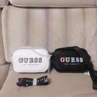 GUESS Womens Bag European and American Personality Printed Letter LOGO Versatile One Shoulder Messenger Portable Small Square Bag