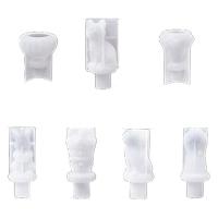 7Pcs Stopper Resin Mold Wine Bottle Stopper DIY Crystal Epoxy Casting Molds Crown Cat Claw Rabbit Diamond Silicone Mold