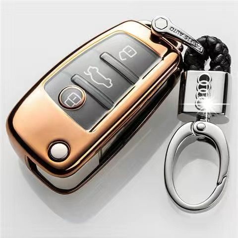 ychic-tpu-pc-audi-a3หุ้มกุญแจรถ-audi-โลหะผสมจี้พวงกุญแจโลหะ-ที่ใส่กุญแจ-แหวนโซ่กุญแจ-keyfob-เคสสำหรับ-audi-a3-q3-a6l-q2l-a1-s3-q7
