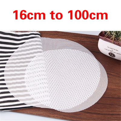 【YF】 Non-Stick White Silicone silicone bamboo steamer baking mat Dim Sum Restaurant Kitchen Under Steamers Mat Cooking reusable Tools