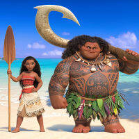 ผลิตภัณฑ์ใหม่ของ Ando Ocean Romance Moana Maui ผมลอนใหญ่สีดำผมยาวม้วนข้าวโพด cosplay วิกผม