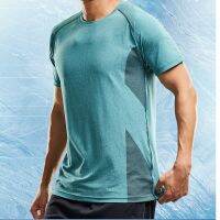 Summer Sports T-Shirt Mens Quick Dry Set Short Sleeve Ice Loose Ice Feel Basketball Training Running Fitness Wear