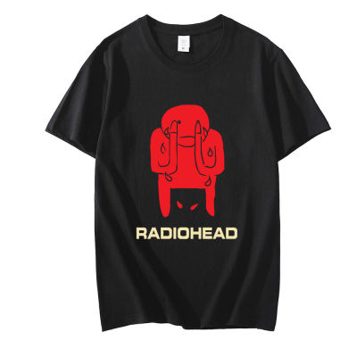 Radiohead Amnesiac Vintage Tshirt Hop Rock Band Mzik Albm Print Tee Shirt Punk Men Women Short Sleeve T 100% Cotton