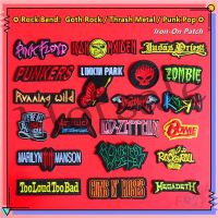 【hot sale】 ❁☏۞ B15 ♚ Rock Band：Goth Rock / Thrash Metal / Punk Pop - Series 04 Iron-On Patch ♚ 1Pc Rock N Roll DIY Sew on Iron on Badges Patches