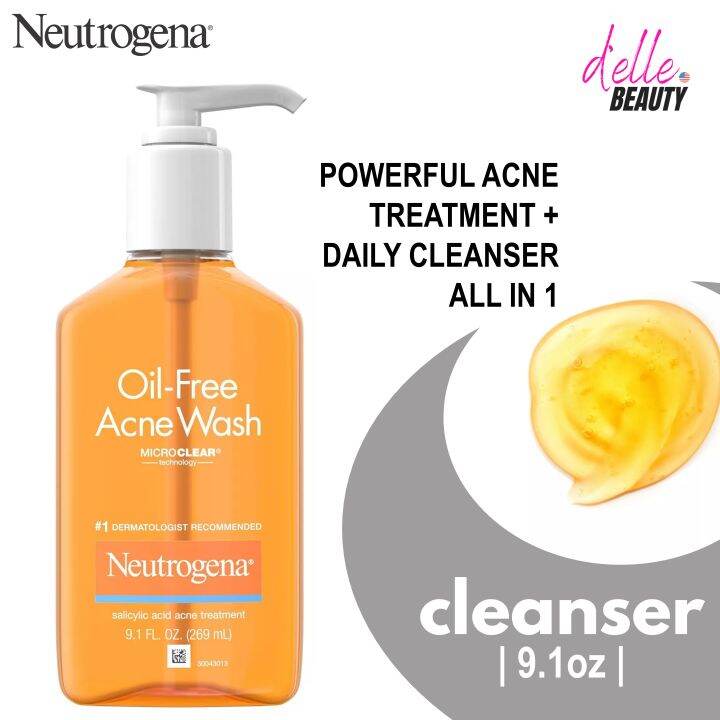 NEUTROGENA Oil-Free Salicylic Acid Acne Fighting Face Wash | Lazada PH