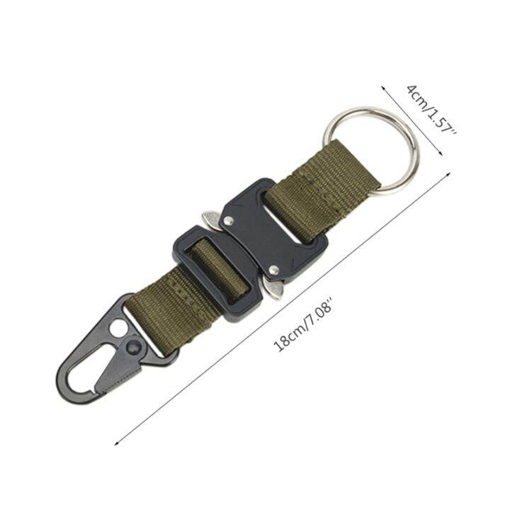 molle-กระเป๋าเป้สะพายหลัง-hook-key-clips-strong-key-keychain-clip-molle-hook-heavy-duty-เข็มขัด-keepers-พร้อม-key-chain-loop