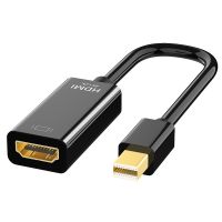 Kabel adaptor Mini DP ke HDMI Kompatibel 4K/1080P Male ke Female DisplayPort ke HD Converter untuk Macbook Pro Air Mac Surface Pro