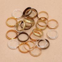 【YF】☑▲  REGELIN 20Pcs Hole 8/10/12mm Round Frame Beads Spacer Connectors for Diy Earrings Pendants Jewelry Making