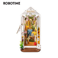 Robotime Rolife สมุดงาน DIY 4แบบ,บ้านไม้ขนาดเล็กพร้อมตุ๊กตาเฟอร์นิเจอร์ชุดของเล่น TGB