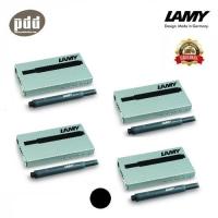 4 กล่อง LAMY หมึกหลอด ลามี่ T10 สีดำ น้ำเงิน น้ำเงินดำ แดง เขียว ม่วง ฟ้าเขียว (เทอร์คอยซ์) สำหรับ ปากกาหมึกซึม ปากกาหัวแร้ง 1 กล่องบรรจุ 5 ชิ้น - 4 packs (1pack-5 pcs,) LAMY T10 Ink Cartridge Fountain Pen Refills