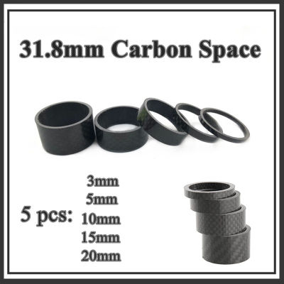 4PCS full carbon fiber bicycle carbon spacer 28.6-31.8mm OD2 headset parts cycling Washer Bike Bicycle Headset Stem Spacers