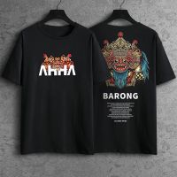 2023ประกาศ ahha GANG เสื้อยืด distro สีดำขนาดเล็กฟรีสติกเกอร์