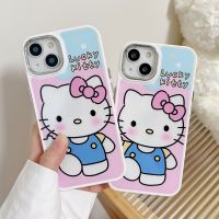 เคสโทรศัพท์มือถือการ์ตูน Hello Kitty สำหรับ iPhone 14 Pro Max 13 Pro Max ฝาหลังซิลิโคนนิ่มสำหรับ iPhone 12 Pro Max 11