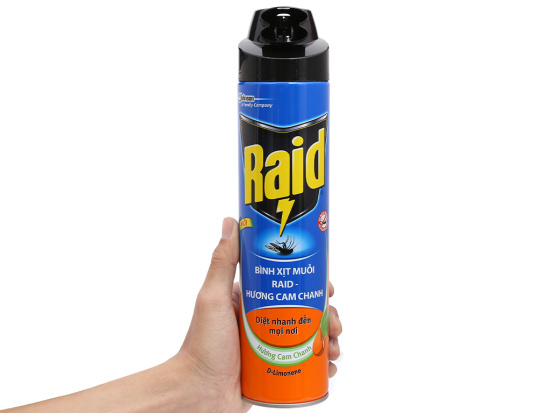 Bình xịt muỗi raid hương cam&chanh 600ml - ảnh sản phẩm 7