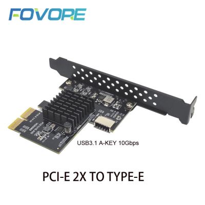 ใหม่เพิ่มในการ์ด PCI Express 3.0 X2 USB 3.1การ์ด TYPE-E PCIe Front Type-C อะแดปเตอร์ไรเซอร์ Type-E USB3.1 A-KEY อะแดปเตอร์ขยายการ์ด10Gbps อะแดปเตอร์ FJK3825