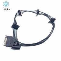 JUNRU3703สายไฟซาต้า1ตัวผู้ถึง5ตัวเมียซาต/ 4PIN 15ขาสายสายต่อ SATA DIY PC ผู้ชาย IDE สายตัวแยกฮาร์ดไดรฟ์สำหรับฮาร์ดดิสก์ /Hdd/ SSD