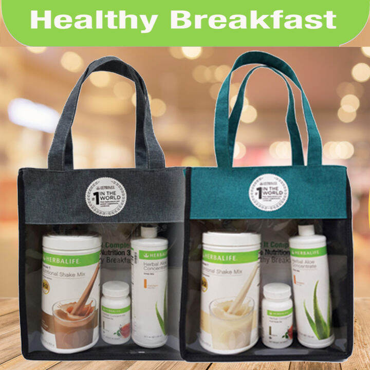 Herbalife Healthy Breakfast Pack (Choco, Aloe Mandarin, Tea 51g) with