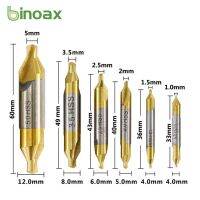 【DT】hot！ Binoax Bit Set 6pcs TiN Coated Hole Cutter 1.0-5.0mm 60 Degrees Woodworking Tools