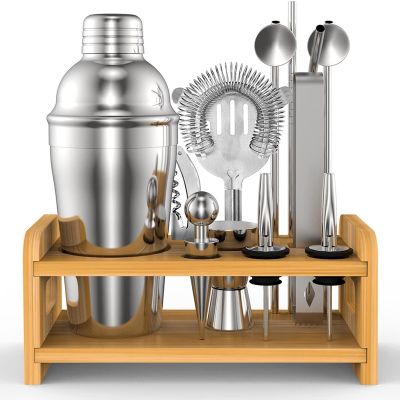 Cocktail Shaker Set, Stainless Bartender Mixing Accessories Kit, Professional Bartending and Home Bar Tools