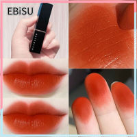 EBiSU พร้อมส่ง!!! ลิปสติก เนื้อแมตต์ สีพีช สีแดงก่ำ สีส้มอิฐ กันน้ำ ติดทน เพิ่มความชุ่มชื้น 3.2 กรัม