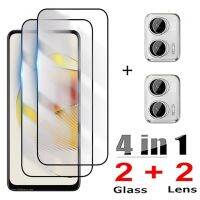 4IN1 Tempered Glass For Motorola Moto G73 G53 G23 Screen Protector Camera Lens Film for Moto G82 G72 G62 G52 G42 G32 G22 Glass Cables Converters