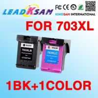 2x ตลับหมึกเข้ากันได้กับ Hp703 Cd887aa Cd888aa สำหรับ703xl Deskjet D730 F735 K510a K109a K209a