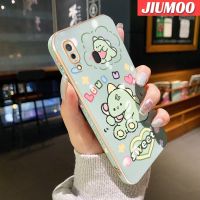 JIUMOO เคสปลอกสำหรับ Samsung A20 A30 M10s ลายการ์ตูนเคสโทรศัพท์กันกระแทกลายสัตว์ประหลาดน้อยน่ารักขอบด้านข้างสี่เหลี่ยมจัตุรัสดั้งเดิมนุ่มหรูหราชุบเคสฝาหลังแบบเต็มเคสป้องกันกล้อง