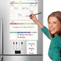 Magnetic Whiteboard for The Refrigerator Daily Weekly Monthly Planner Marker Board Dry Erase Magnetic Calendar Board Memo Board